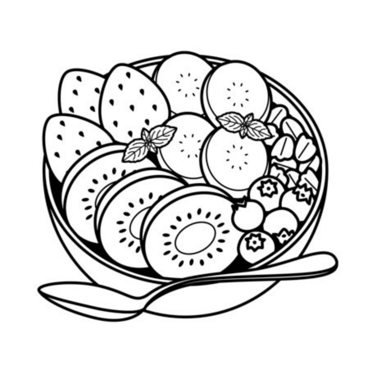 Food & Things: Digital Coloring Pages