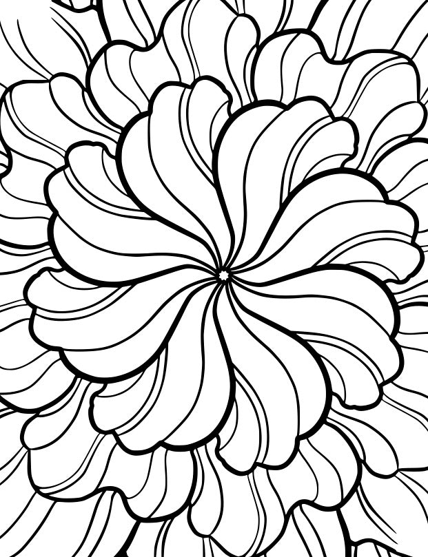 Flower Maze Coloring Book: Adult