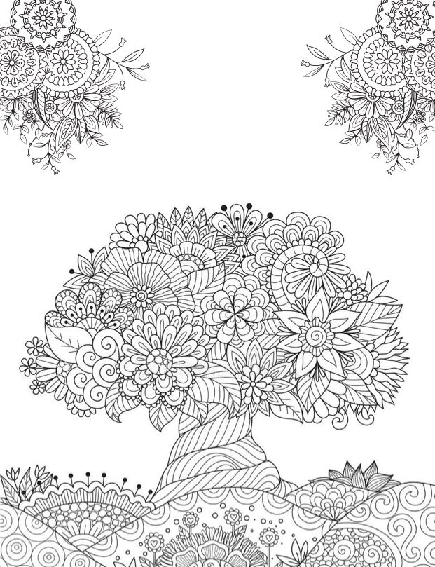 Flower Maze Coloring Book: Adult