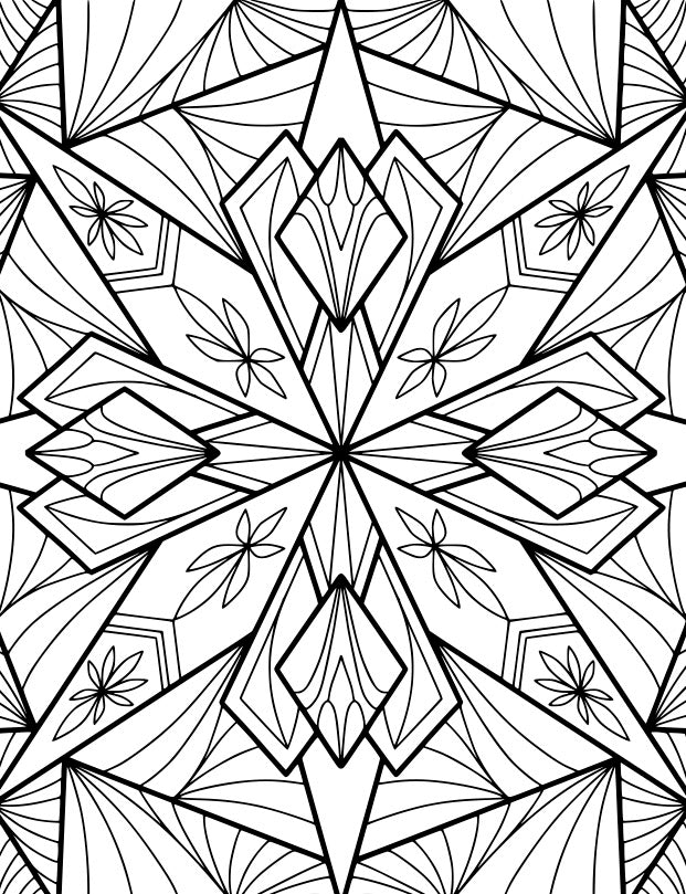 Flower Maze Coloring Book: Adult