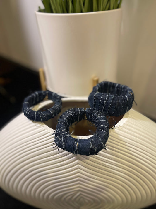 Denim Clamp Bracelet Trio!