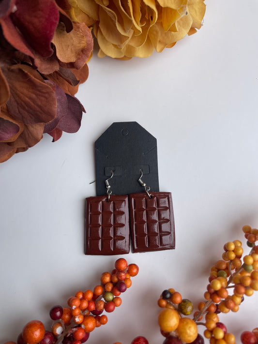 Chocolate Bar Earrings