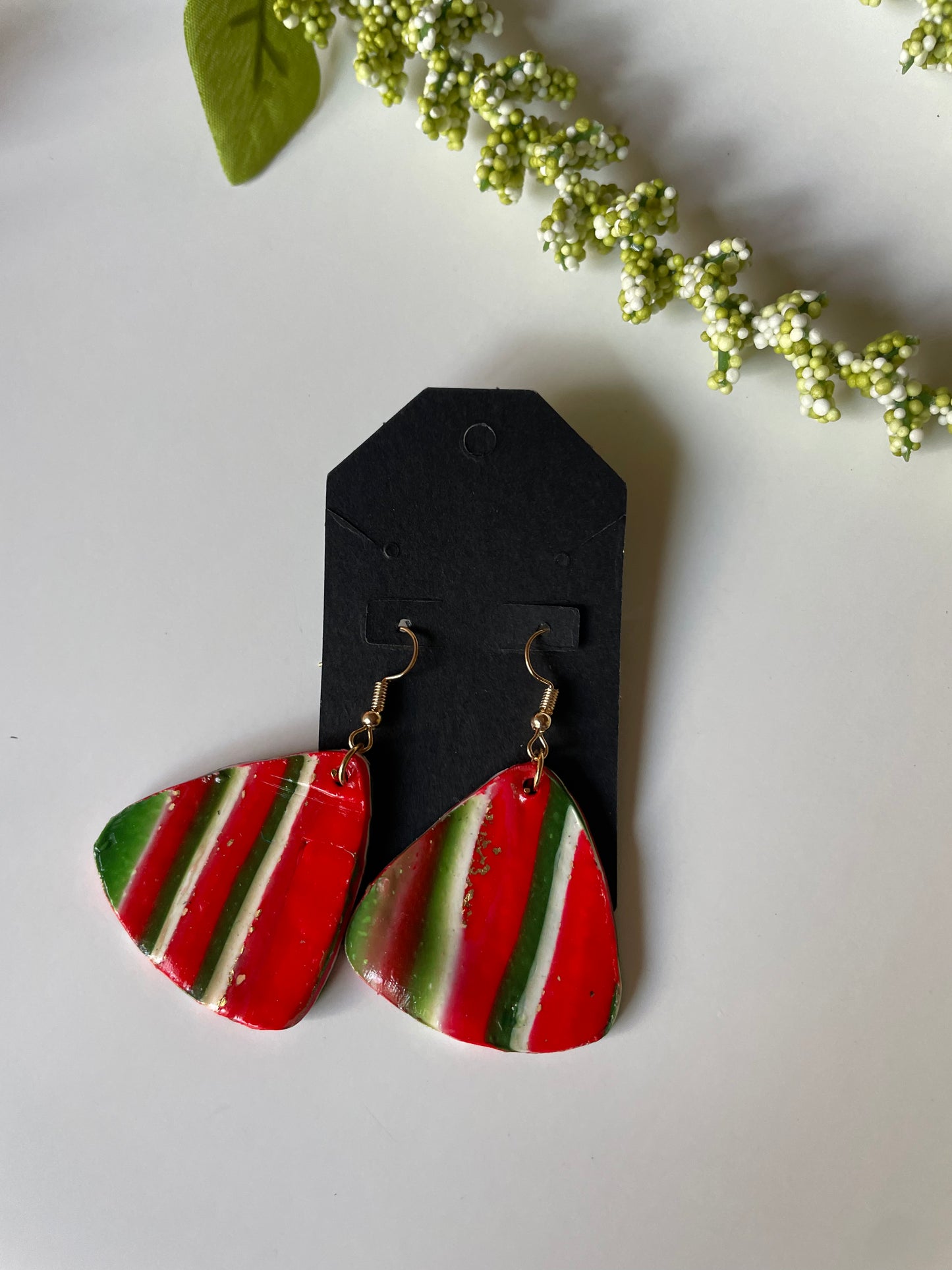 Tri Color Earrings