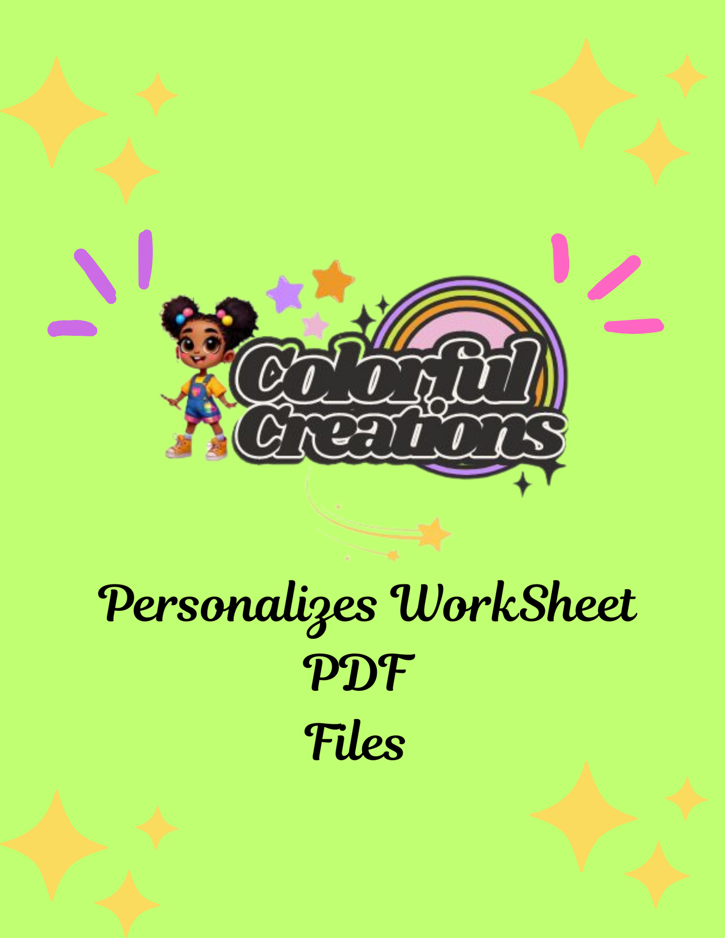 Personalized Worksheet PDFs