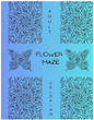 Flower Maze Coloring Book: Adult